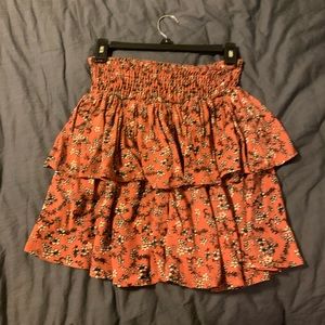 Floral mini skirt